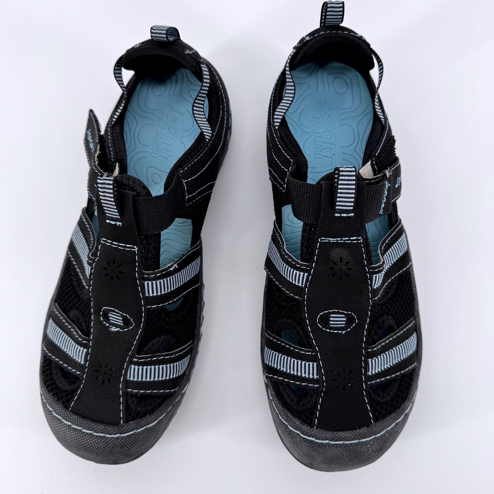 JSport Jambu Regatta Water Sport Walking Shoes Women 6.5 M Black Cool Blue - Picture 6 of 8